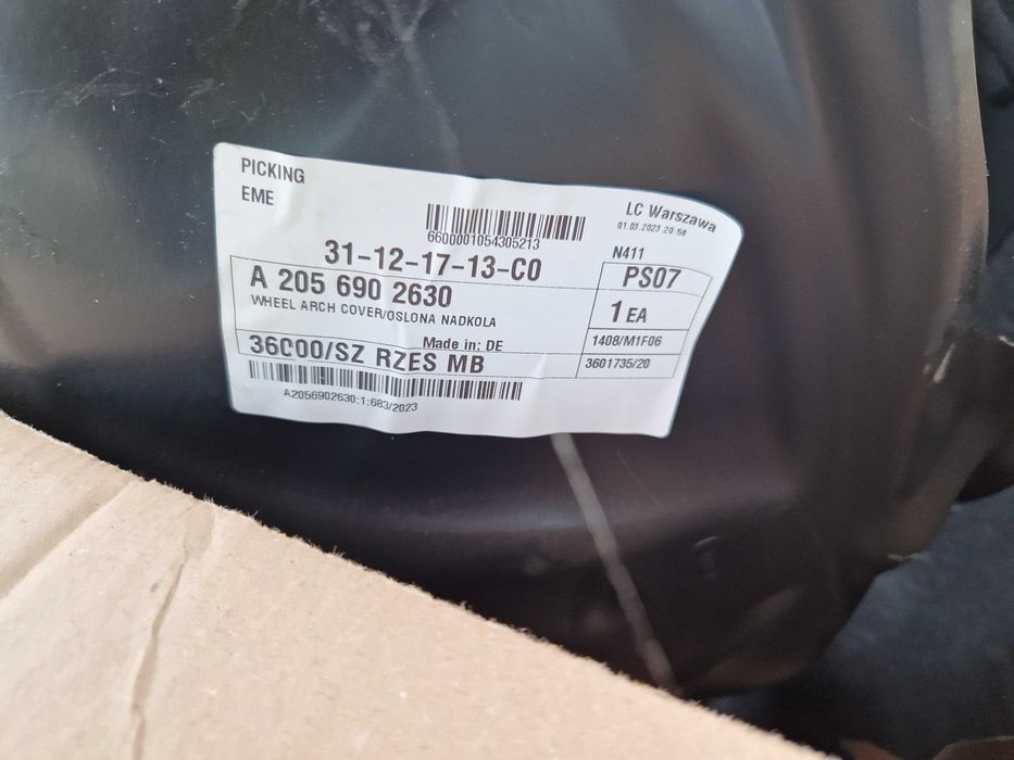 nadkola NOWE do mercedesa C63 AMG W205