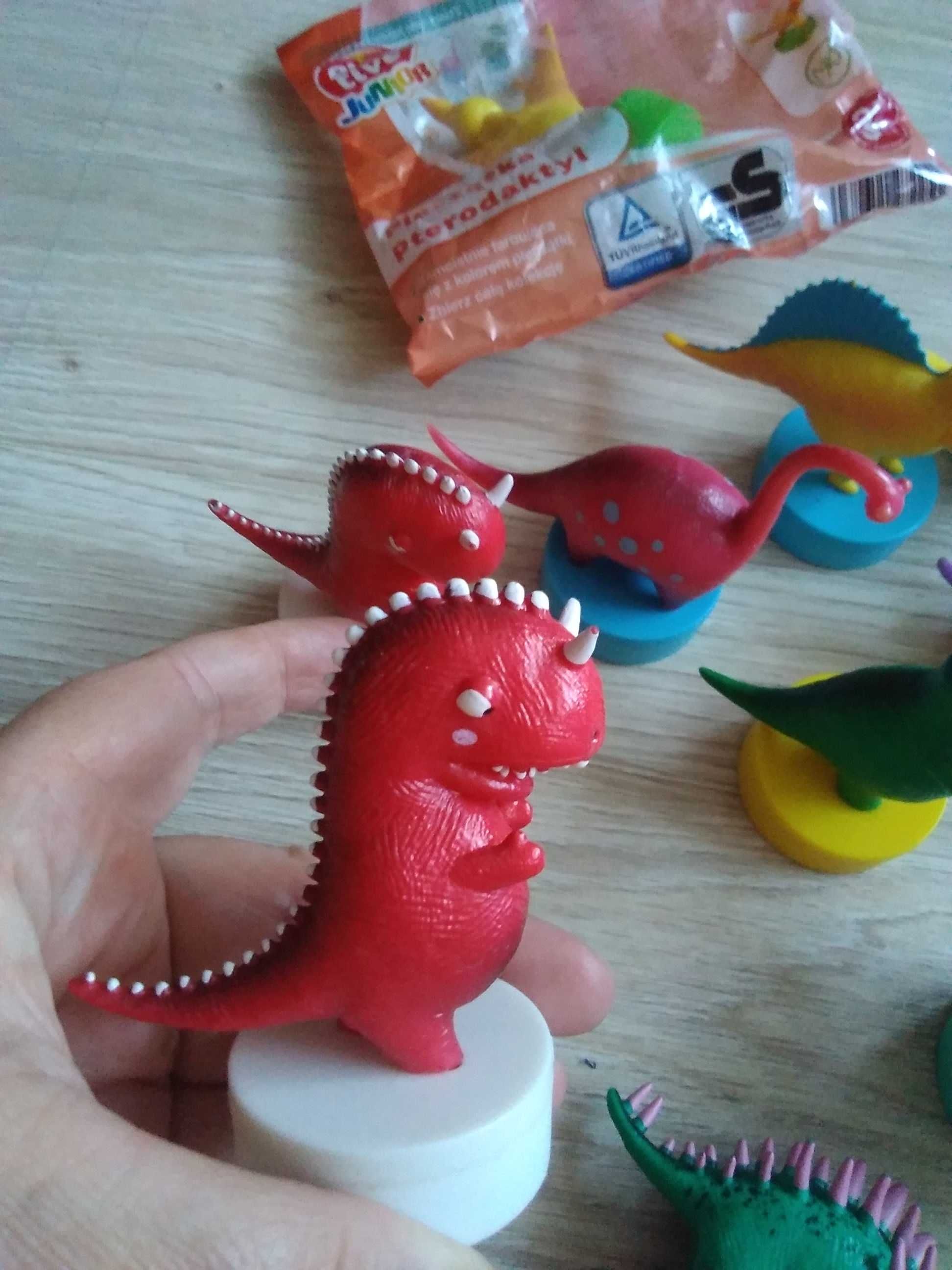 Pieczątki figurki dinozaury lidl 10 sztuk całość