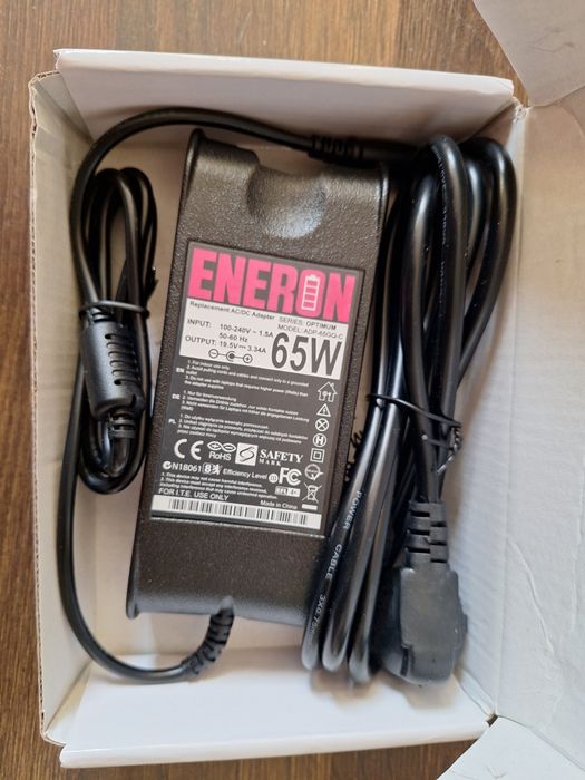 Zasilacz ładowarka do laptopa 65W  + kabel