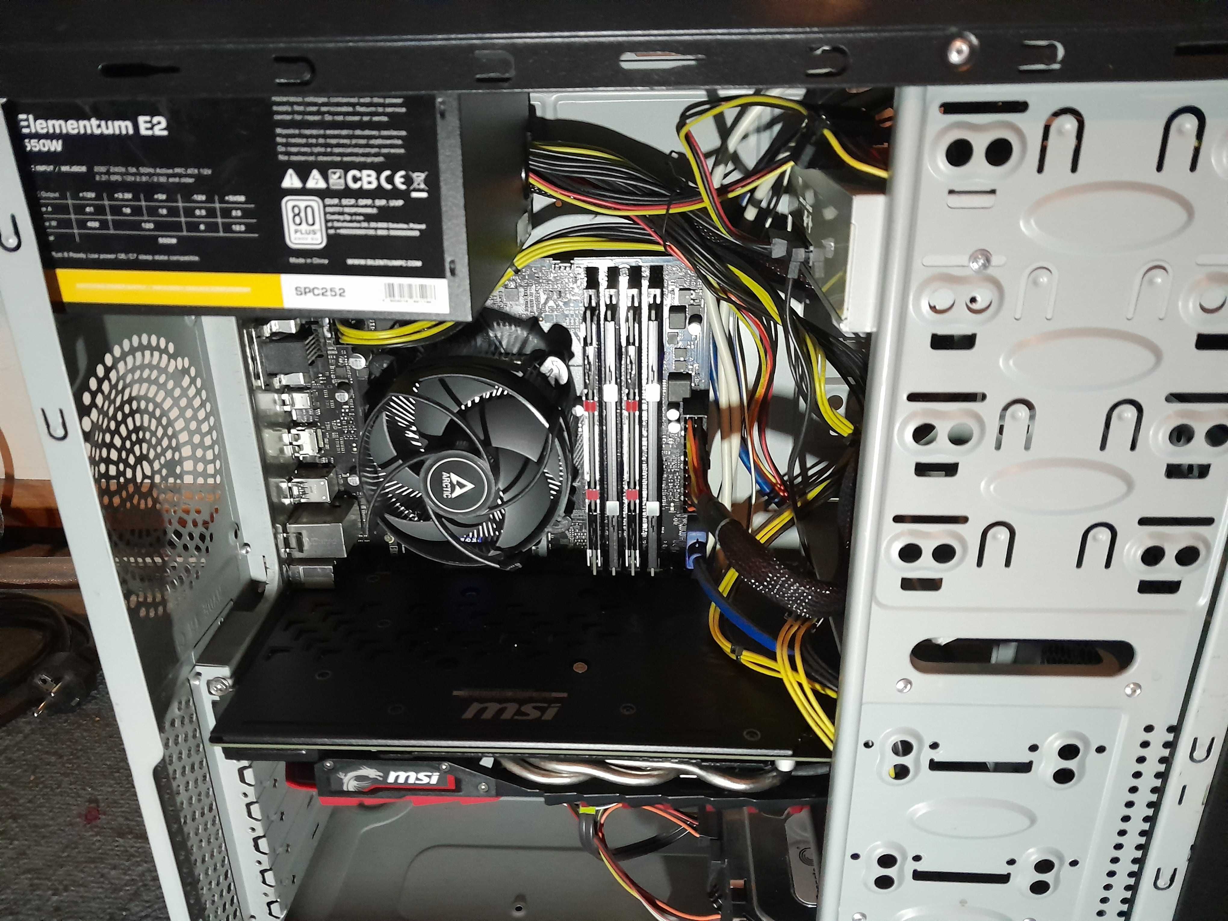 Komputer i3-8100, 32GB RAM DDR4, MSI GeForce 1060 6GB, 2 dyski SSD