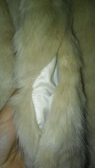 futro, futerko biszkoptowe jak norki, zara nowe urocze rozmiar xs,