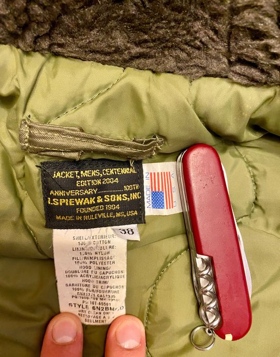 Бомбер Spiewak & Sons N2-B р.S made in USA Limited Edition хутро