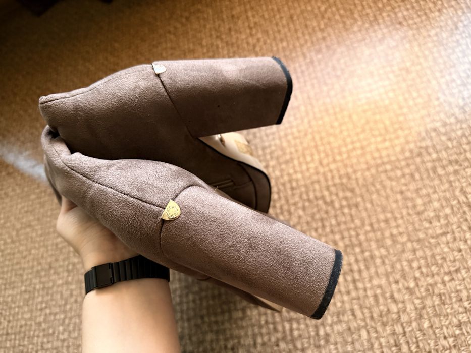 Ботфорди на каблуку бренду lino marano (осінь)