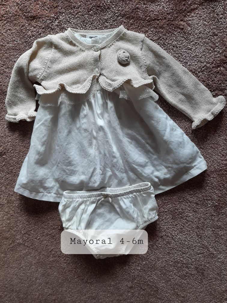 Vestido e bolero bebé Mayoral 4-6m