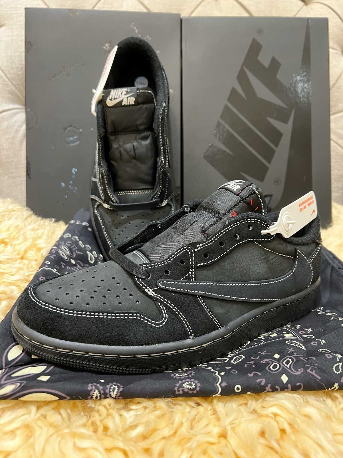 Buty Jordan 1RetroLowOGSP TravisScottBlackPhantom Trampki Moda R.43