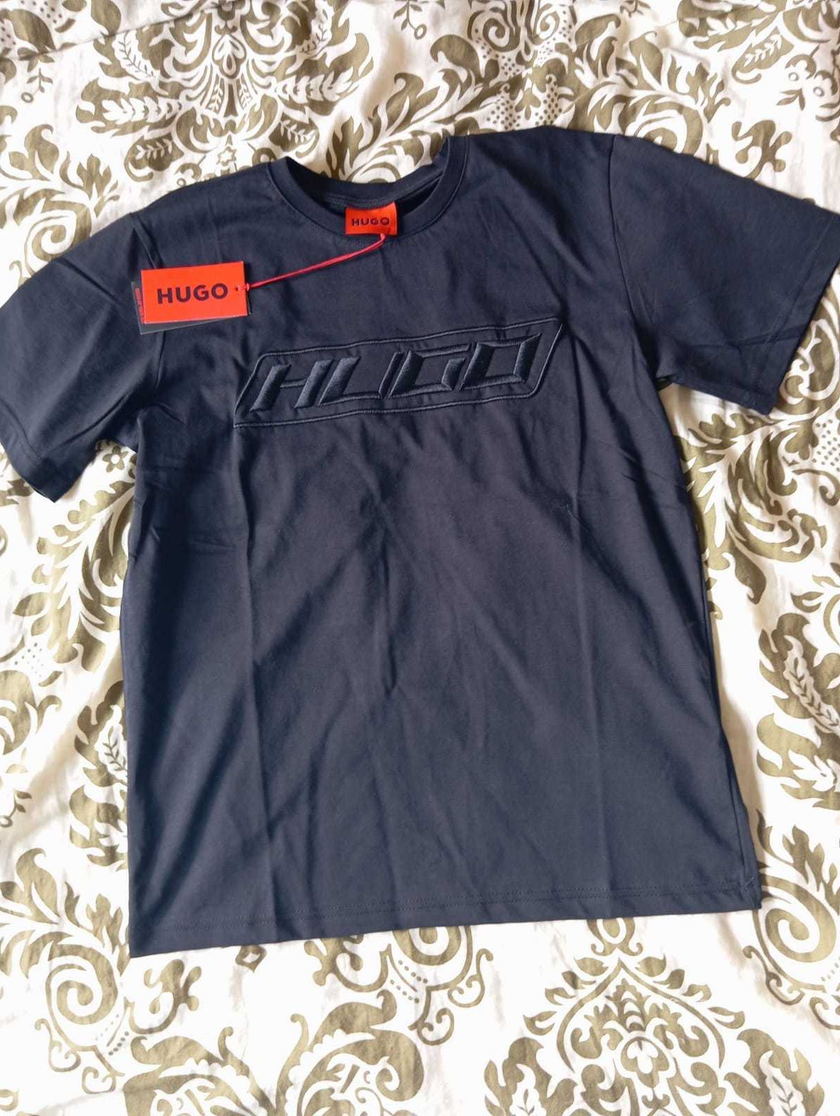 Koszulka Hugo Boss, t-shirt Hugo Boss regular fit, kolor czarny XXL