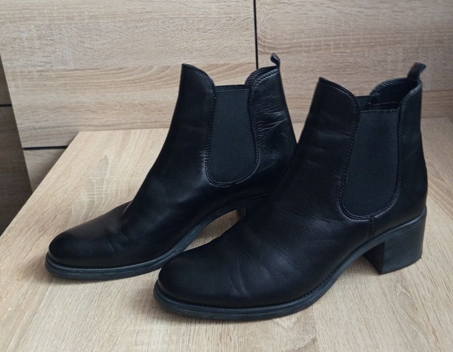 Buty botki damskie skórzane rozmiar 41
