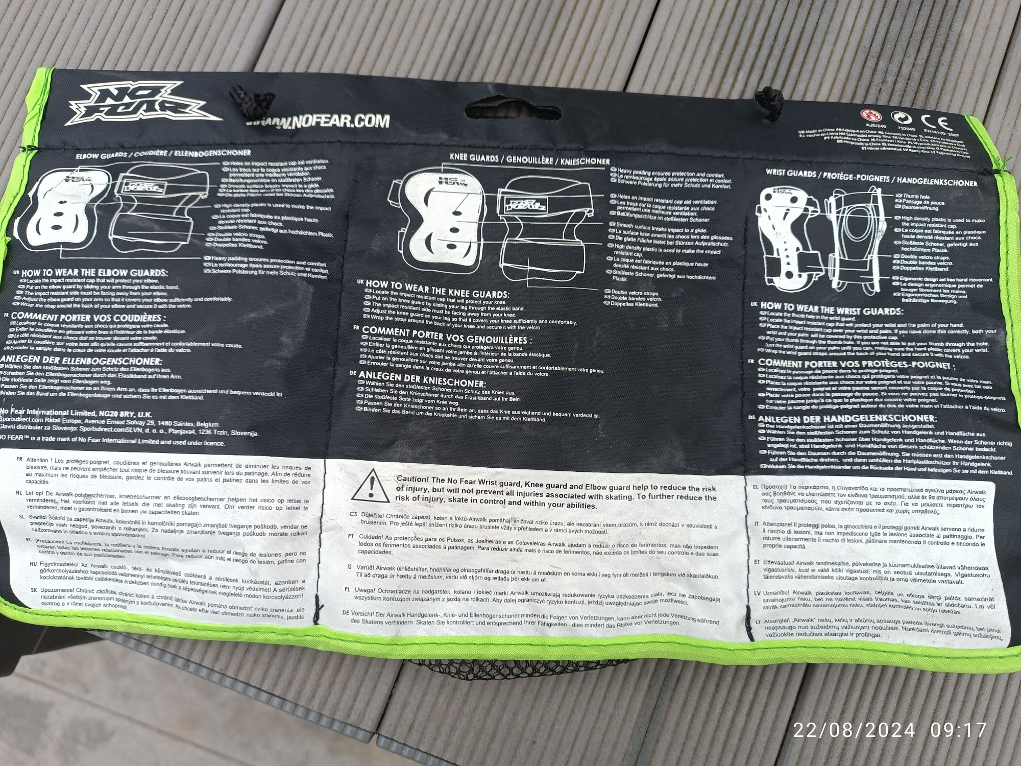 Proteção para patins, skate, trotinete criança