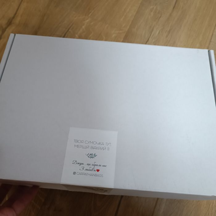 Шкіряна сумка нова, ручна робота