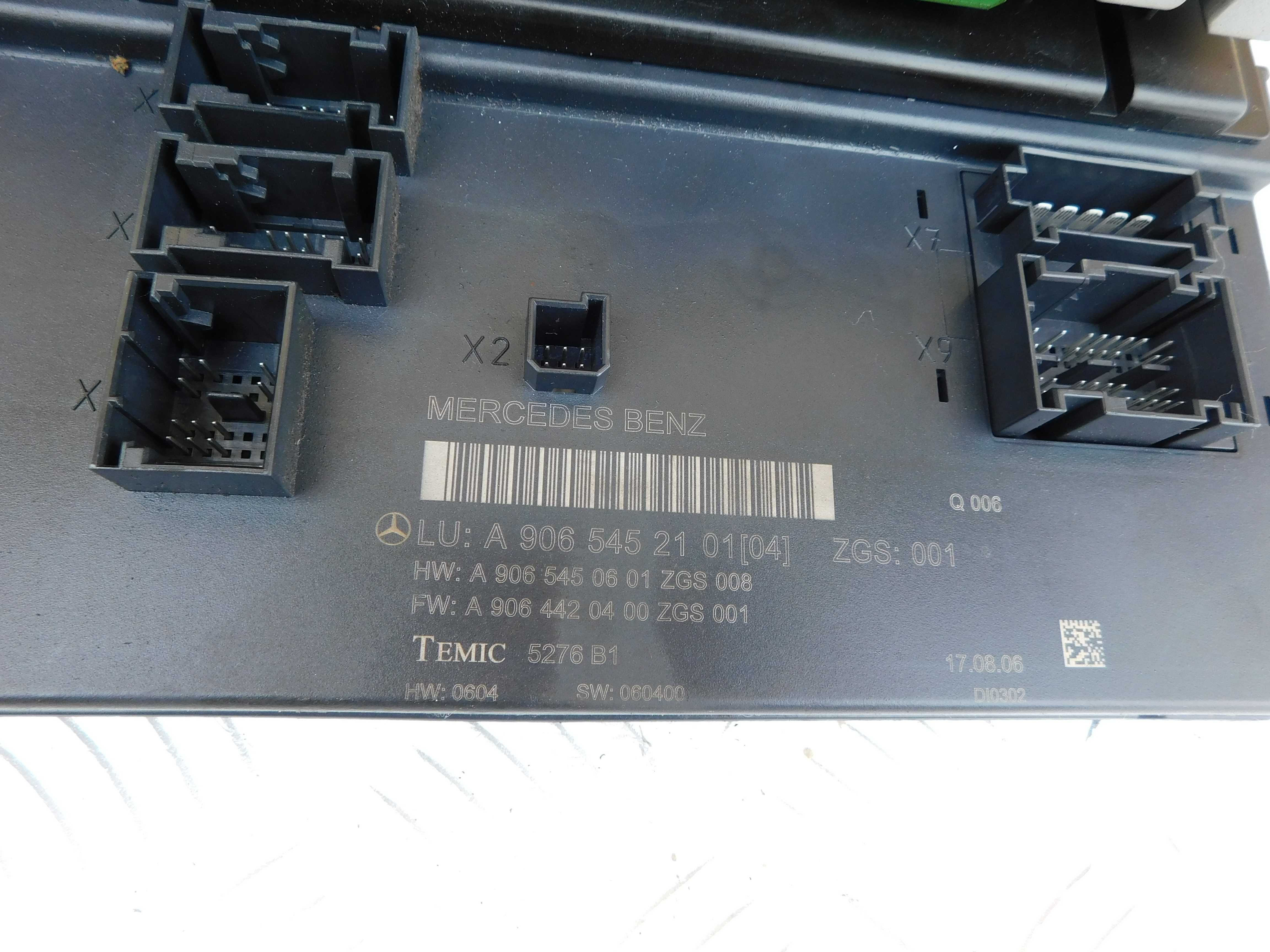 Sprinter 906 kaseta BSI bezpieczników przekaźników moduł SAM 452101