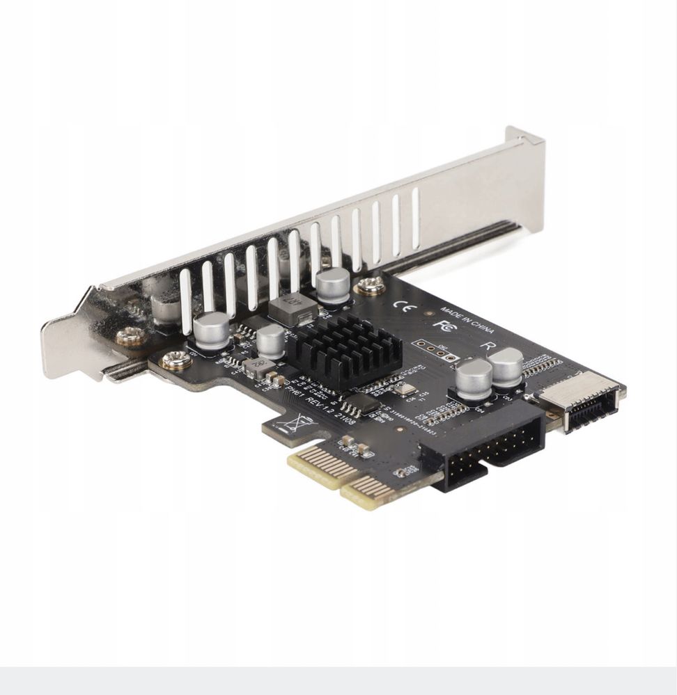 Karta rozszerzeń PCIE na USB 19Pin