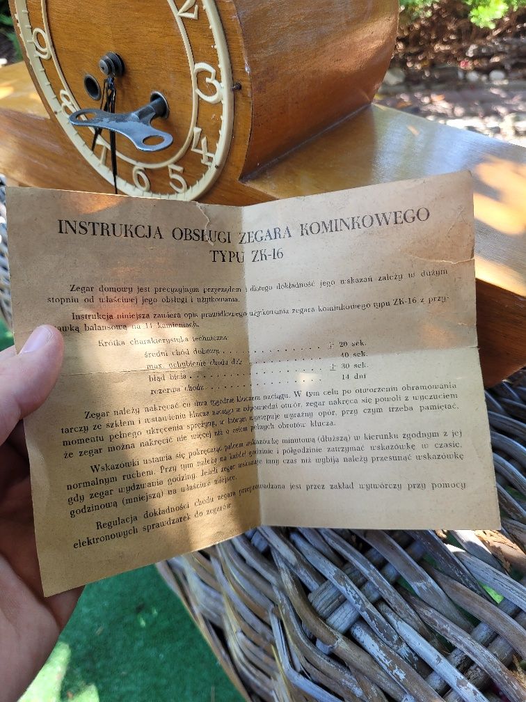 zegar kominkowy ZK-16