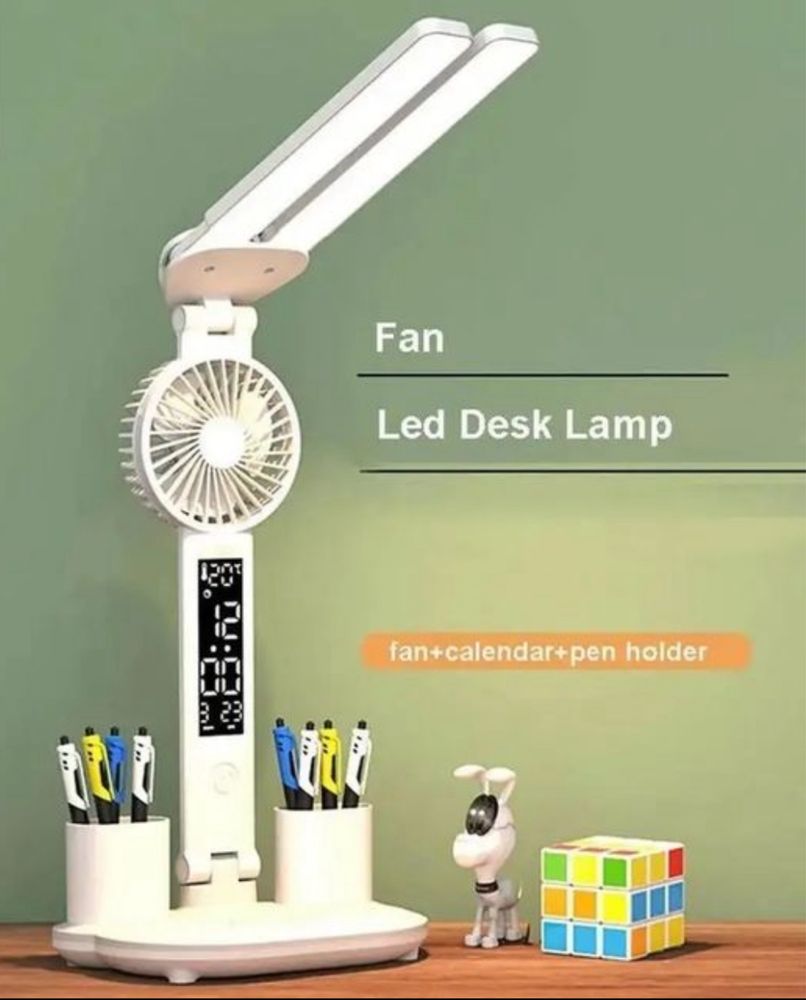 Candeeiro luz led com ventilação