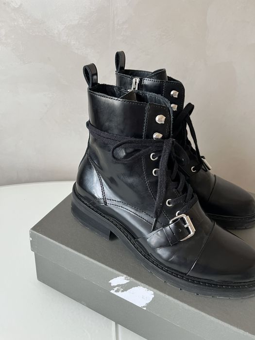 черевики All Saints Donita шкіряні чорні 39р