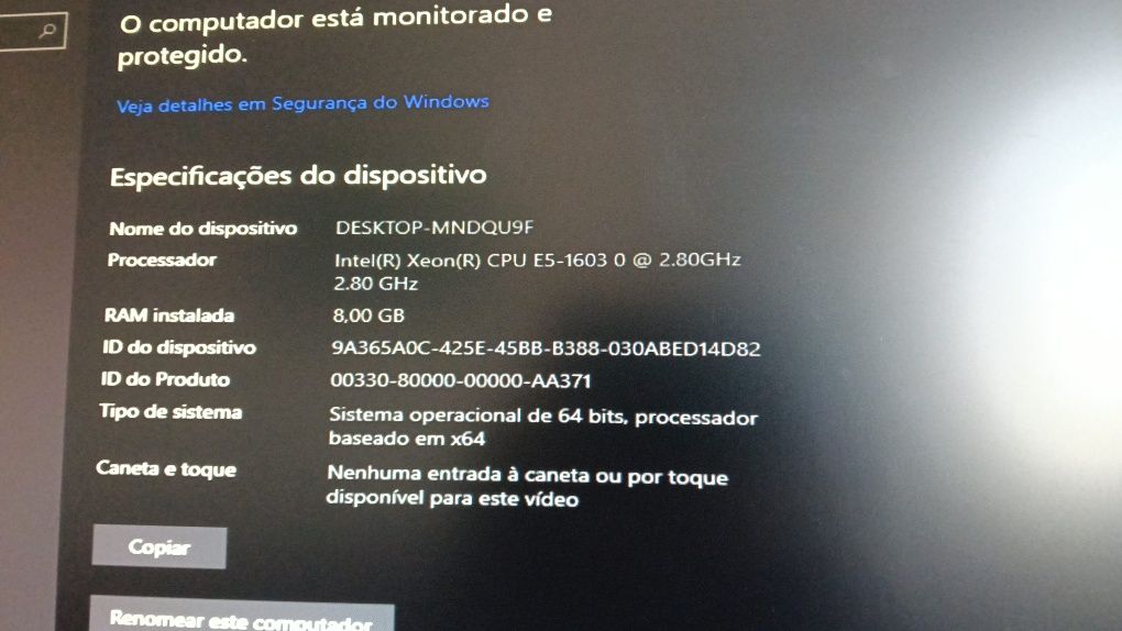 Computador i5 - 8 RAM - 300 GB