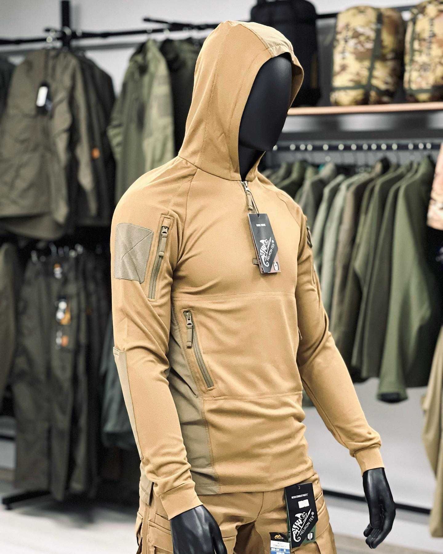 Кофта тактична Helikon Range Hoodie Topcool - Coyote/Adaptive Green