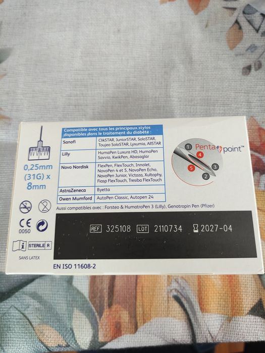 BD Micro-Finea Ultra 5mm i 8mm