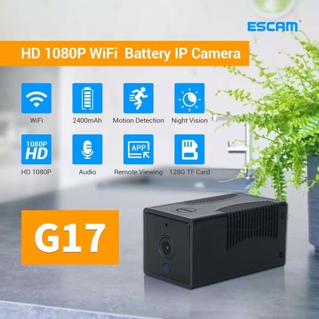 WiFi мини камера Escam G17 (2400 mAh) с удаленным доступом sq29 sq11 q