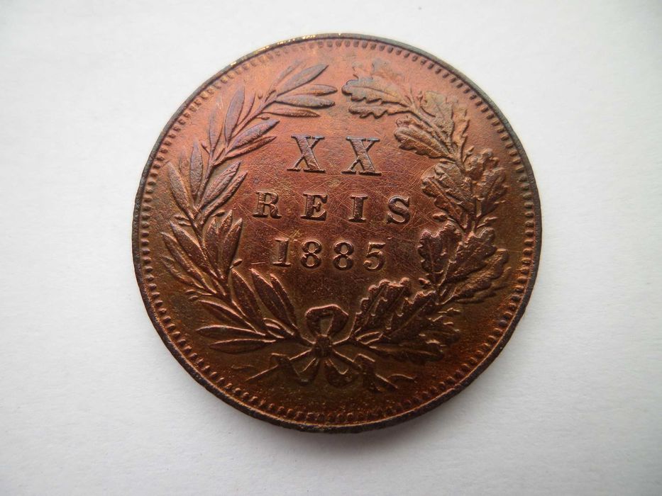 Moeda XX Reis 1885 , D. Luis