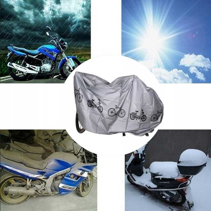 Pokrowiec na rower 2 SZTUKI rowerowy skuter motocykl 200 x 100cm z