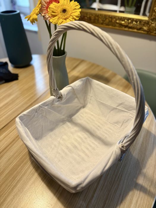 Cesto forrado para decoracao