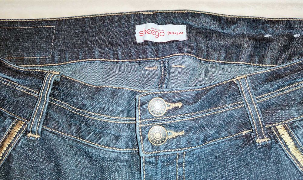 SHEEGO piękne spodnie damskie  Jeans BIG SIZE PLUS duży rozmiar ok 5XL