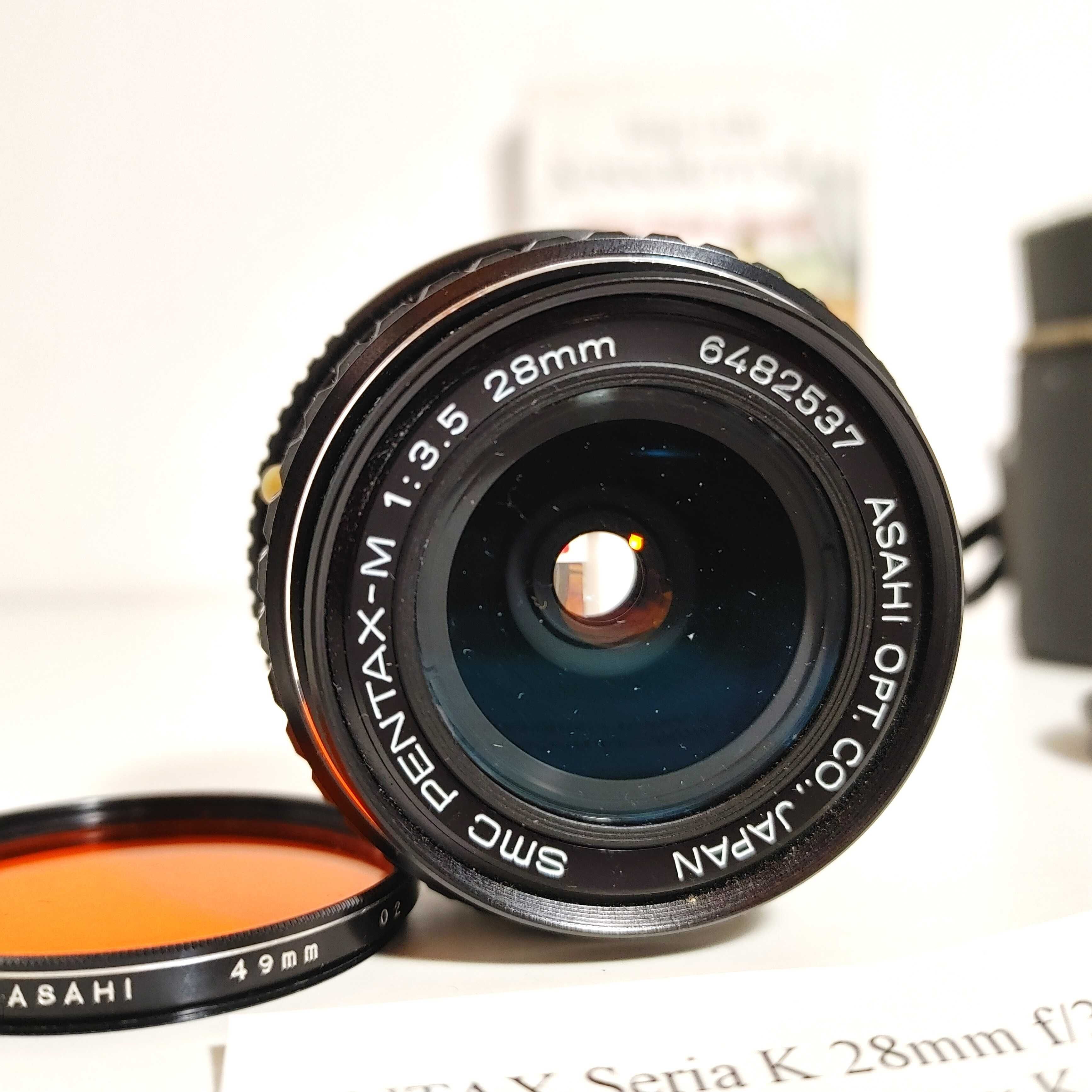Obiektyw SMC Pentax-M 1:3,5 28mm mocowanie Pentax K