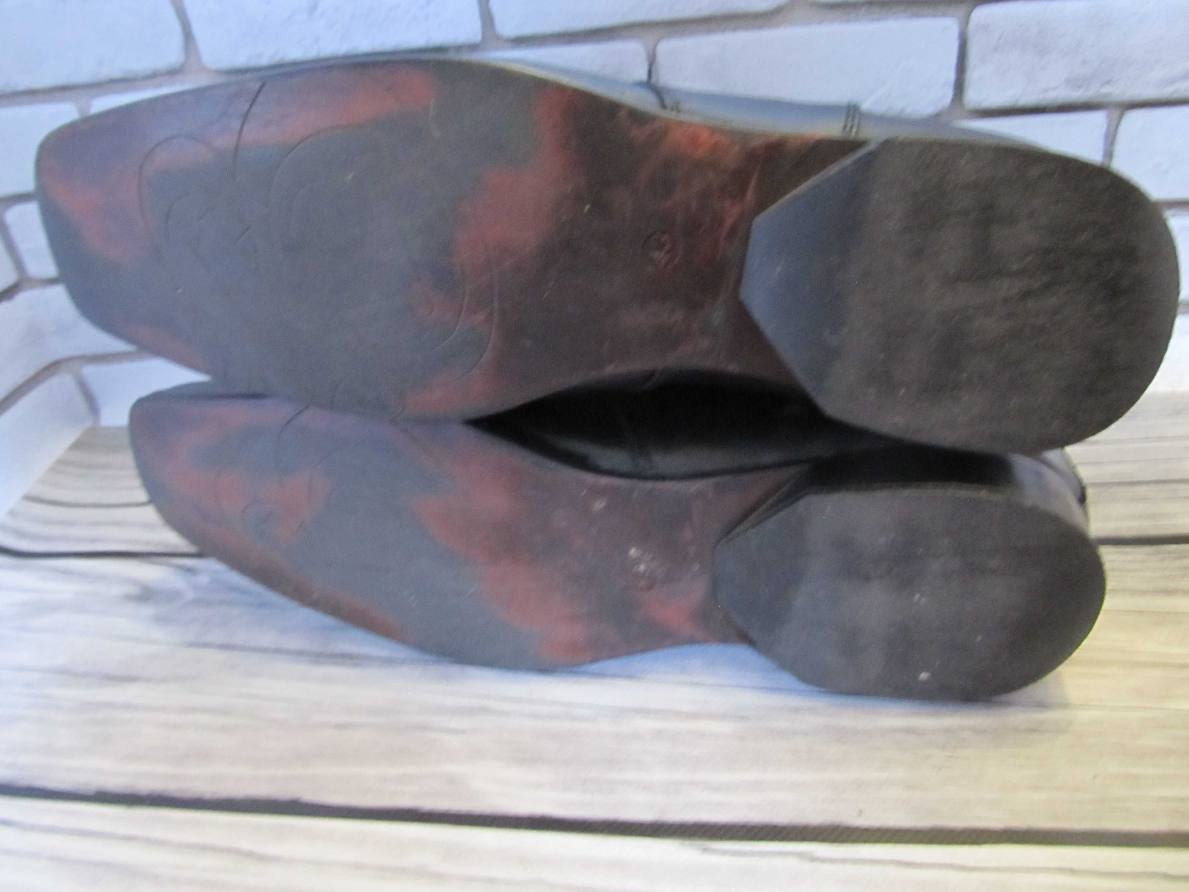 Кожаные ботинки, размер 43