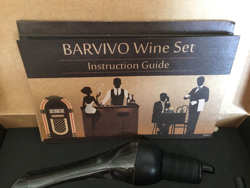 Set para Garrafas de Vinho BarVivo, Wine Aerator & Wine Pump BarVivo