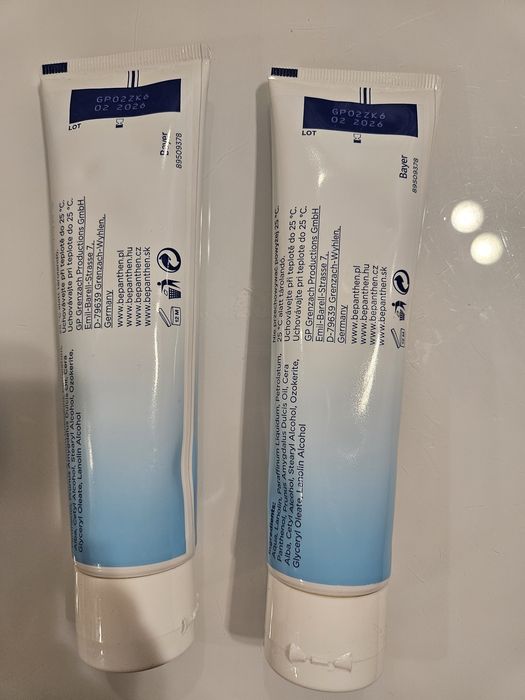 Bepanthen Baby – maść ochronna dla niemowląt, oryginalna, nowa 2×100 g