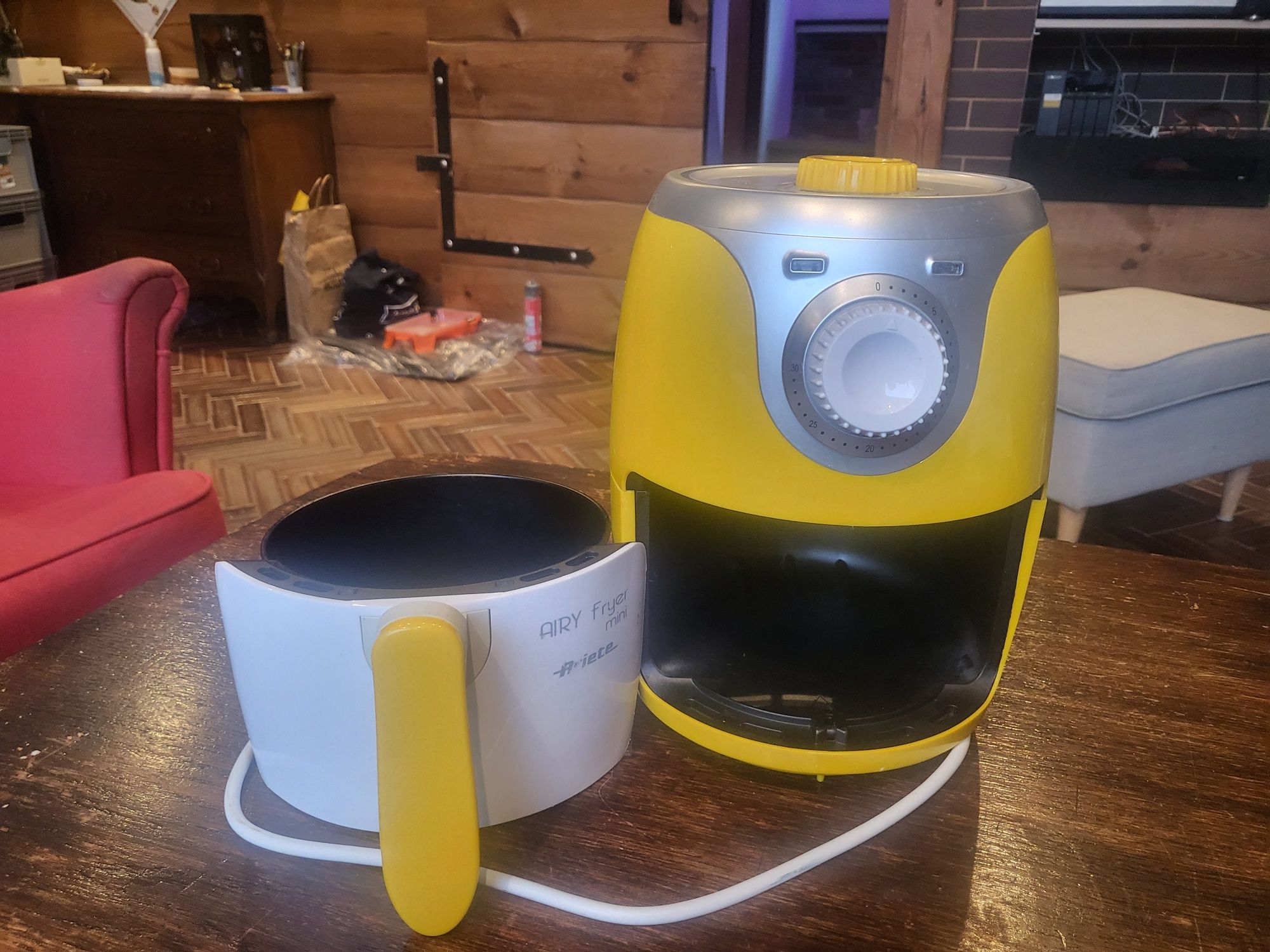 Airy fryer mini Ariete żółta śliczna frytownica