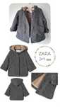Casaco Zara kids 3-4 anos com pelo encaracolado