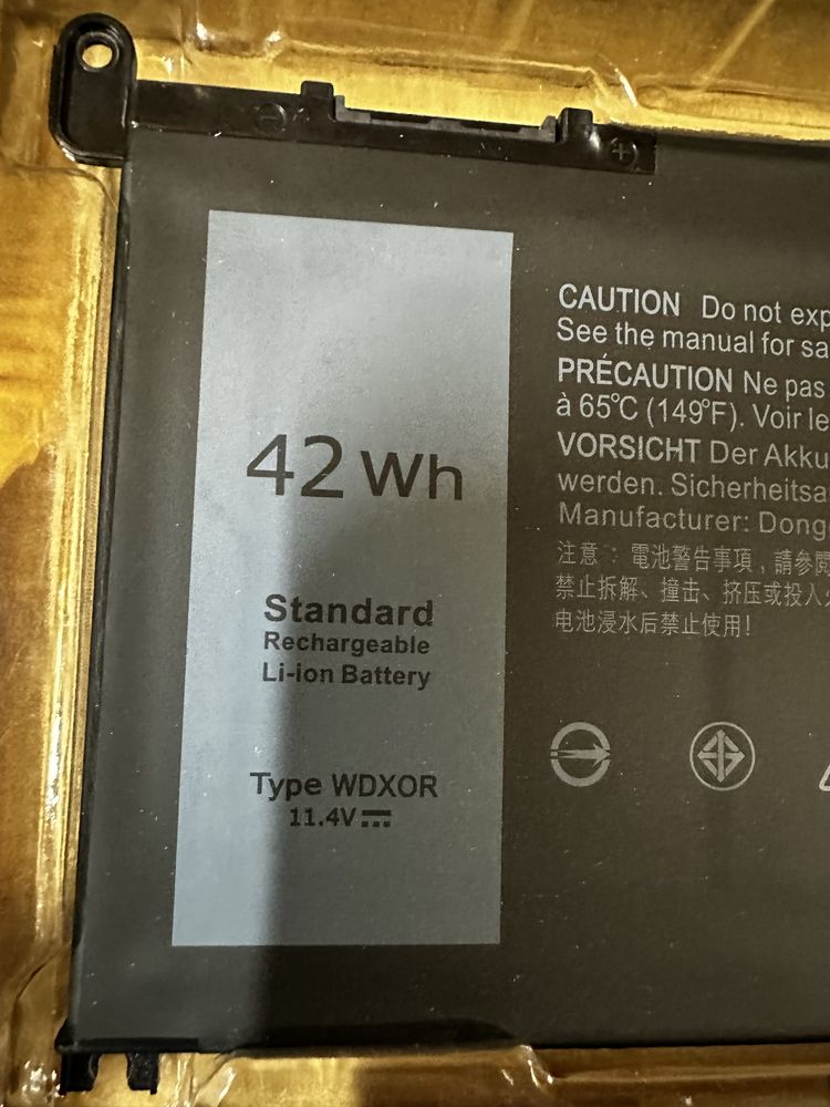 Батарея WDX0R для ноутбука Dell Vostro 5468, 5471, V5468, 2850mAh