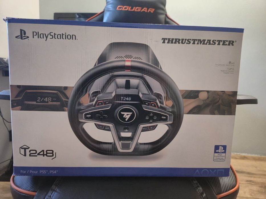 Руль thrustmater t248 + педалі та кпп,ідеальний стан
