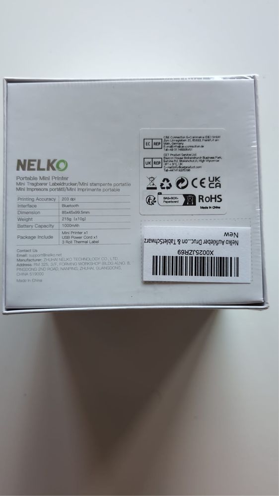 Drukarka naklejek Nelko, PM230 z 3 rolkami papieru
