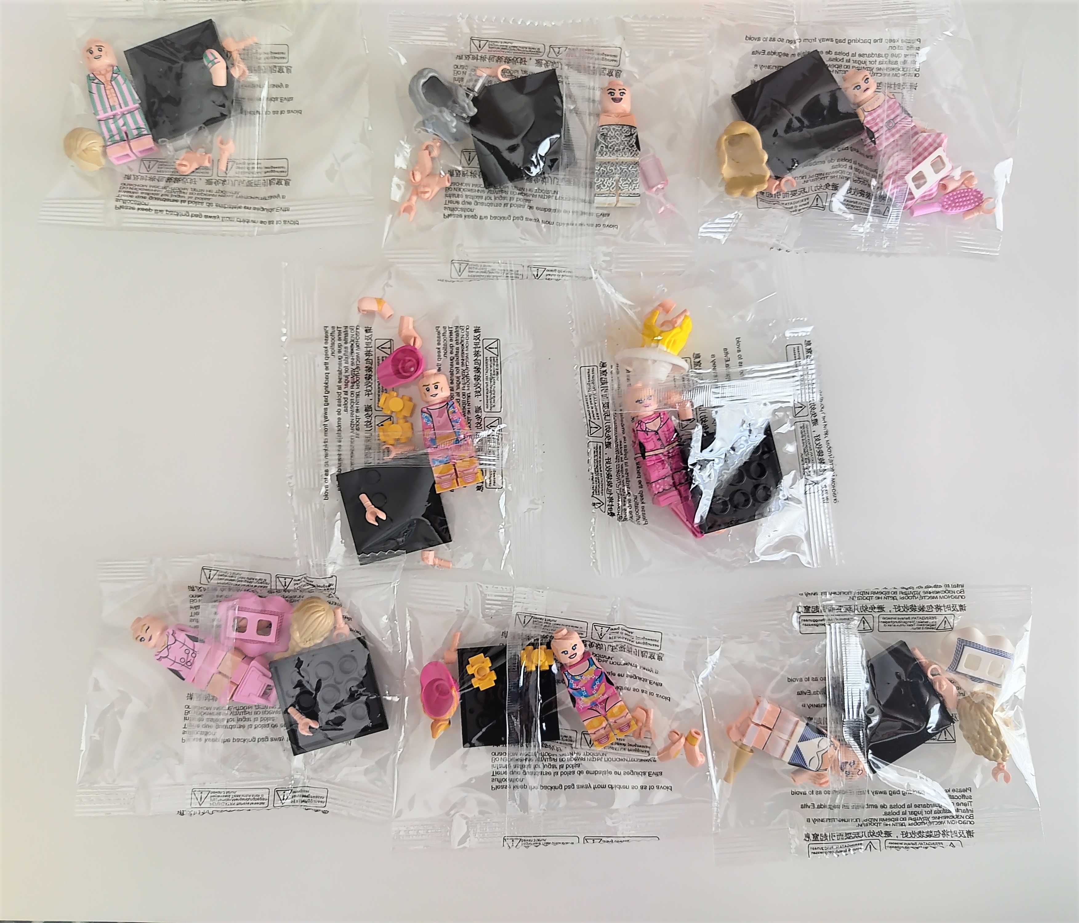 Coleção de bonecos minifiguras Barbie nº1 (compatíveis Lego)