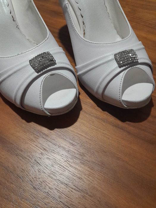 Buty ślubne platforma 38