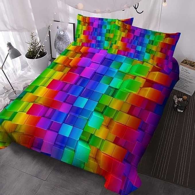 Komplet pościeli na kołdrę 3 części 75x50cm 2szt 220x230cm 1szt