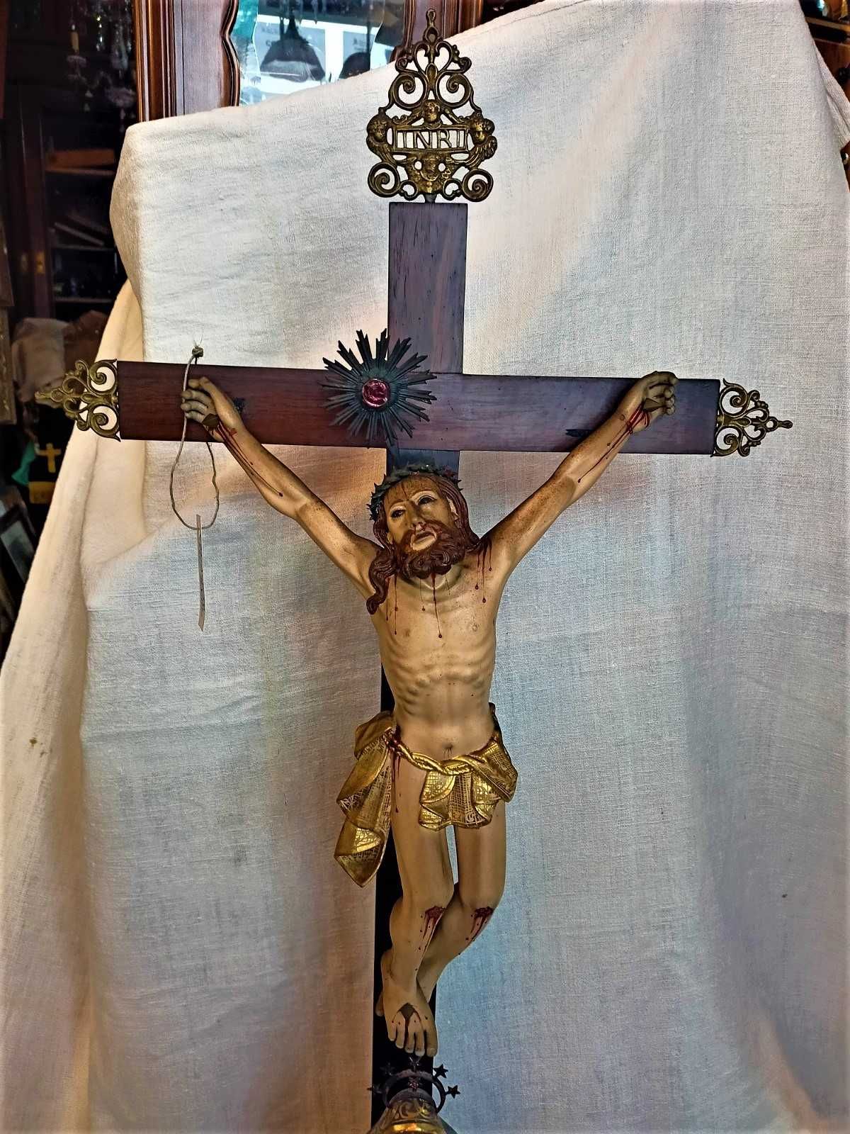 Crucifixo Jesus Cristo Nossa Sra das Dores