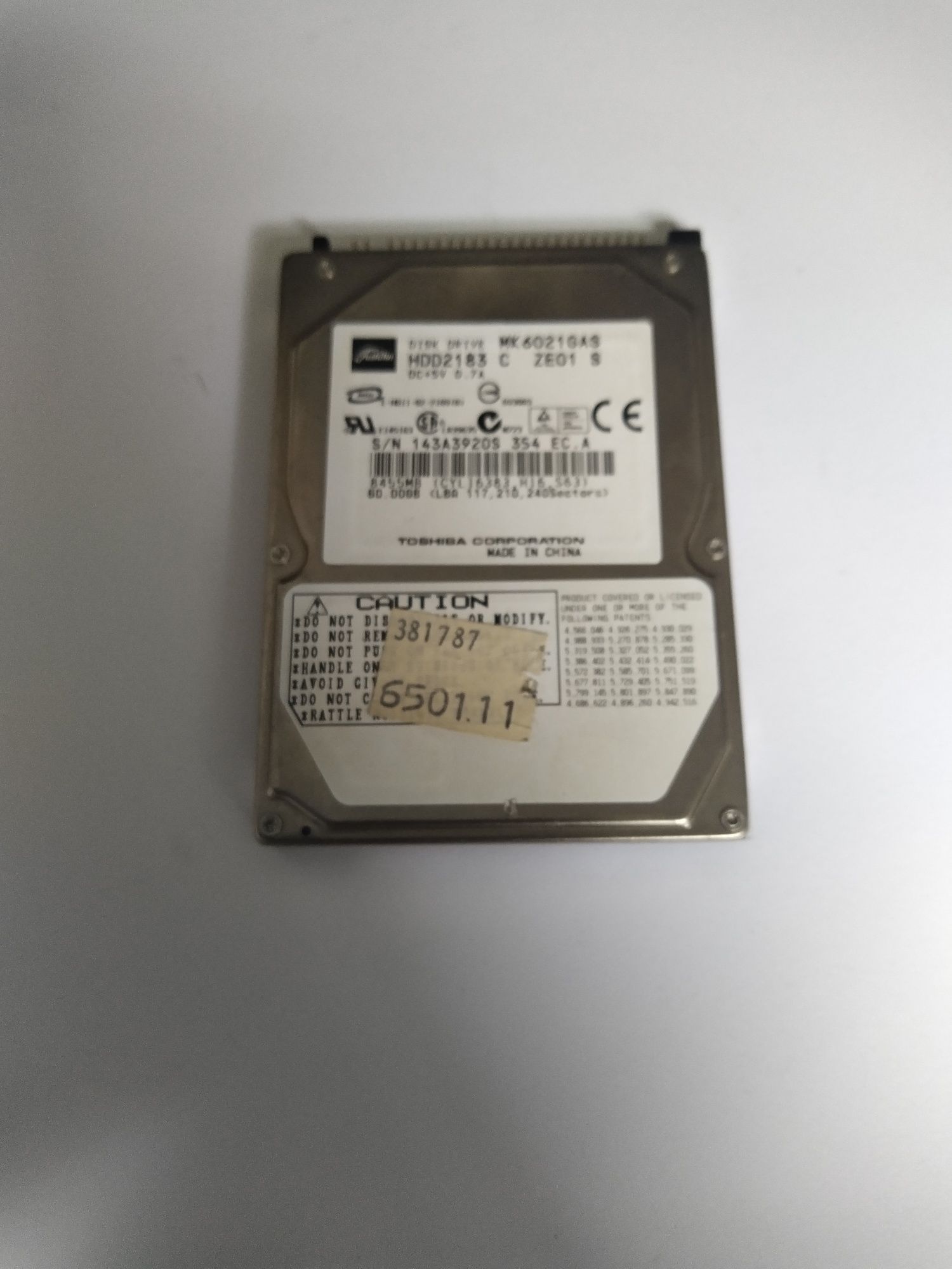 Dysk TOSHIBA mk6021gas