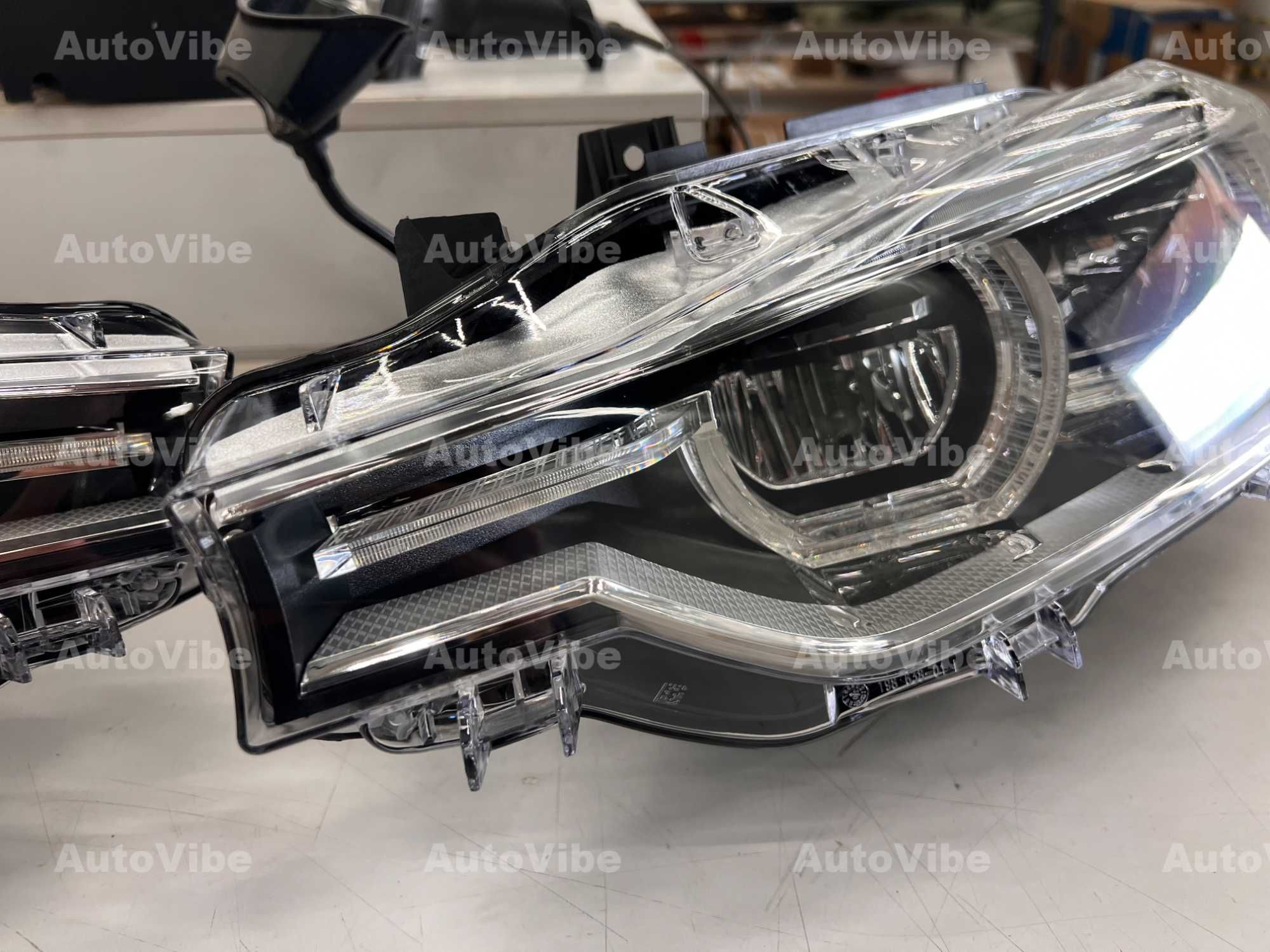 Фары bmw f30 f31 full led фари передні бмв ф30 фішка в фішку з галоген