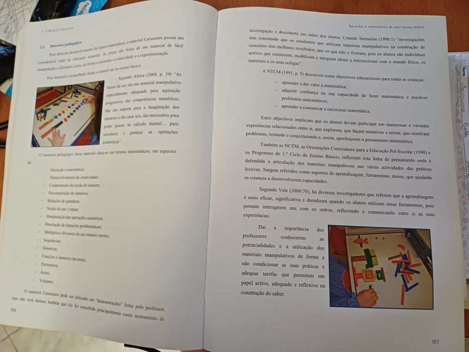 Livro Aprender a Matemática de forma Ludica de Maria Filomena Caldeira