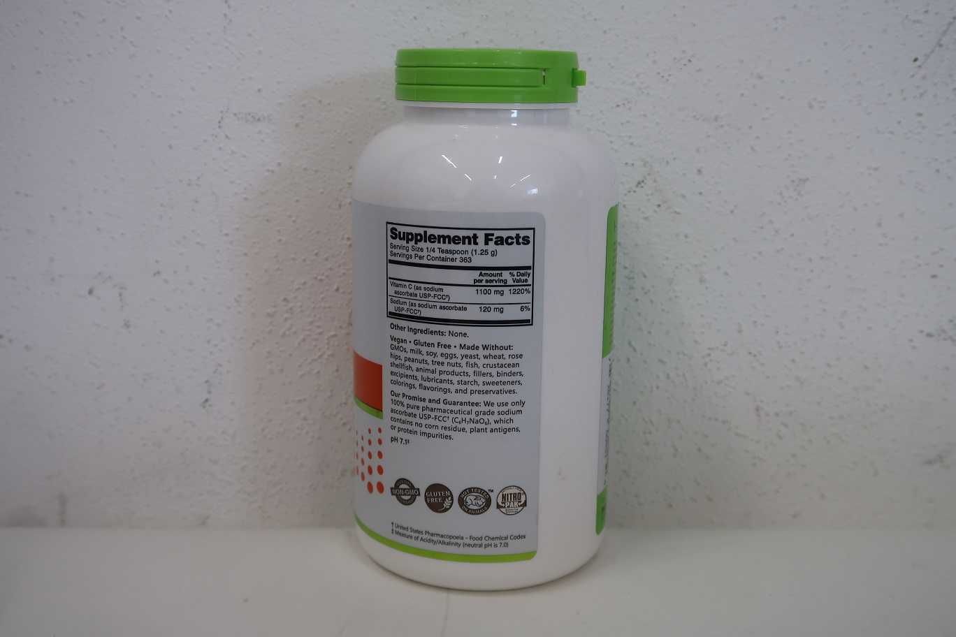 NutriBiotic Immunity Sodium Ascorbate Crystalline Powder 16 oz (454 g)