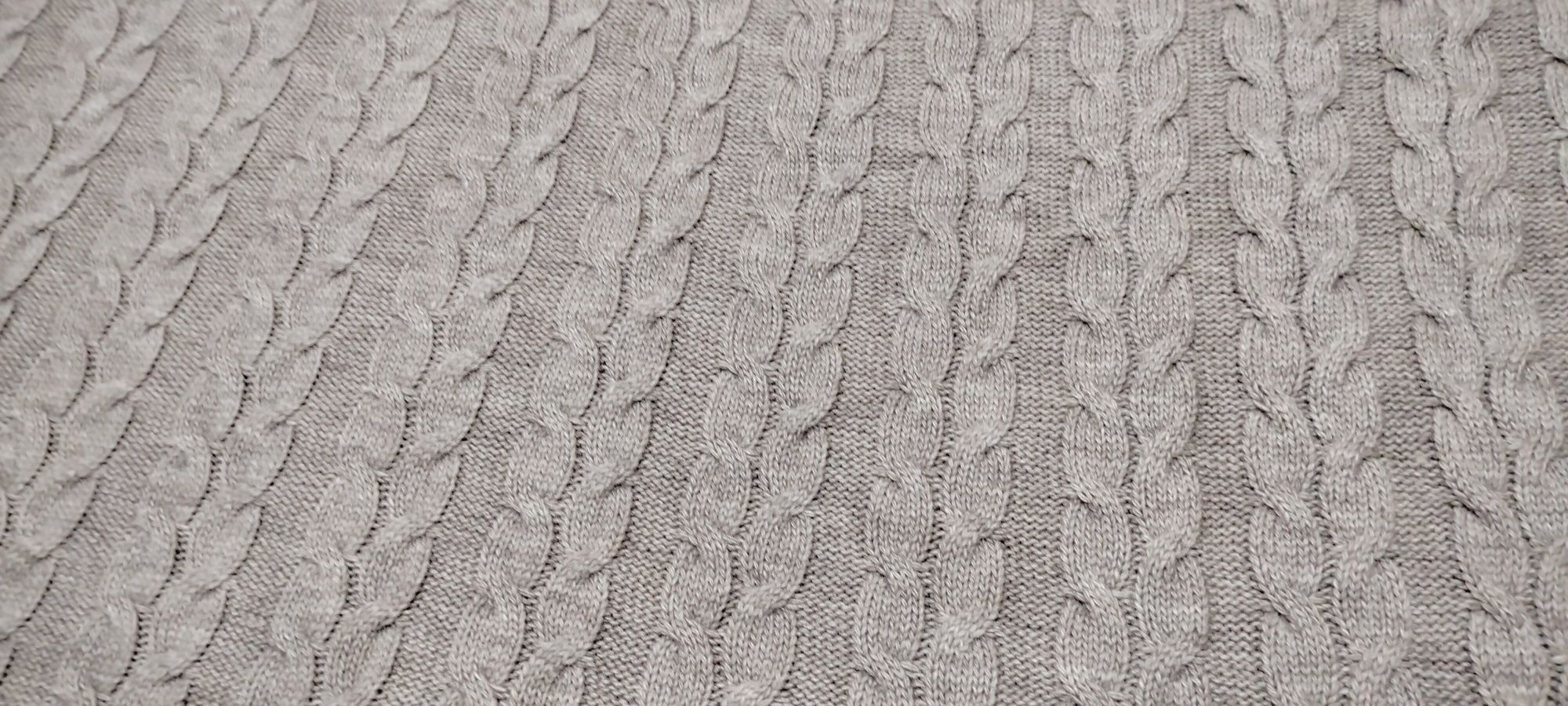 плед вязаный косы  SOFT 200х200
