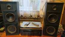 Amplituner Yamaha RX-V590 RDS + DVD Panasonic + kolumny Fisher