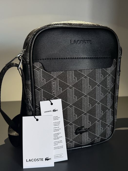 Чоловіча сумка Lacosta, Лакоста, гаманець Лакоста, набір сумка + гамац