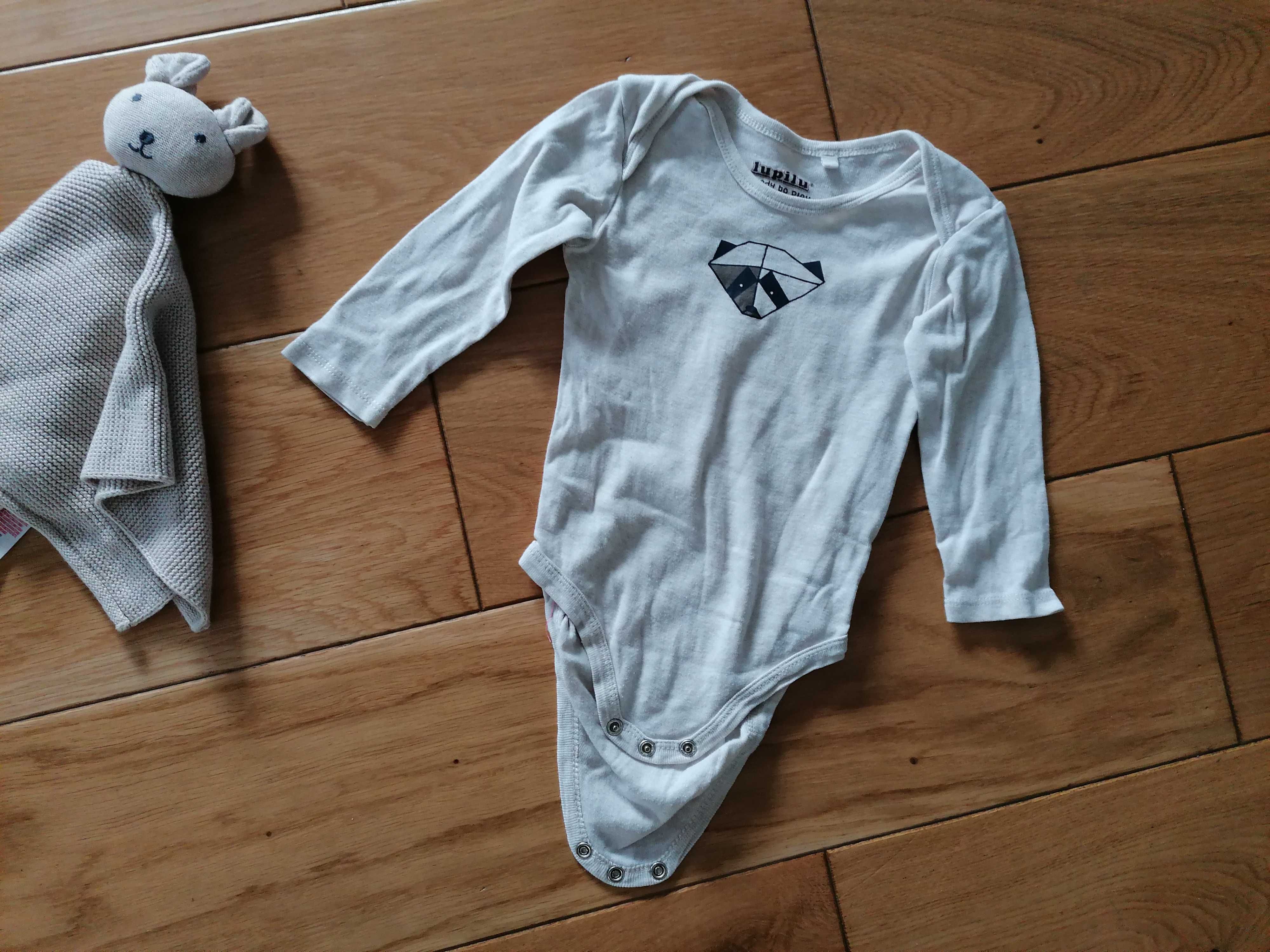 Lupilu kremowe body lis 74-80cm 6-12m.