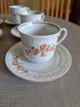 Zestaw filiżanek ze spodeczkami porcelana Bogucice