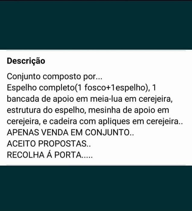 Espelho completo..