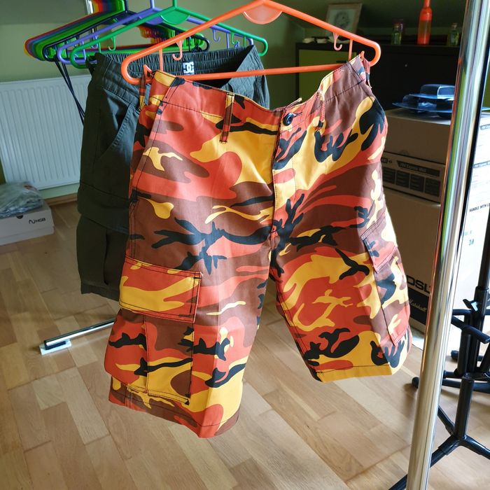 Spodenki spodnie bojówki krótkie MMB US BDU SHORT ORANGE CAMO cargo